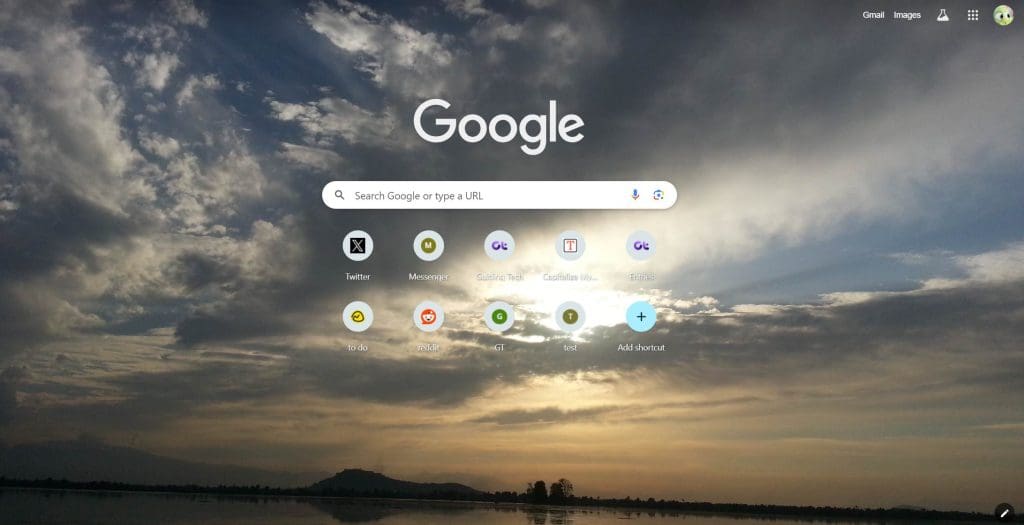 Google custom background picture