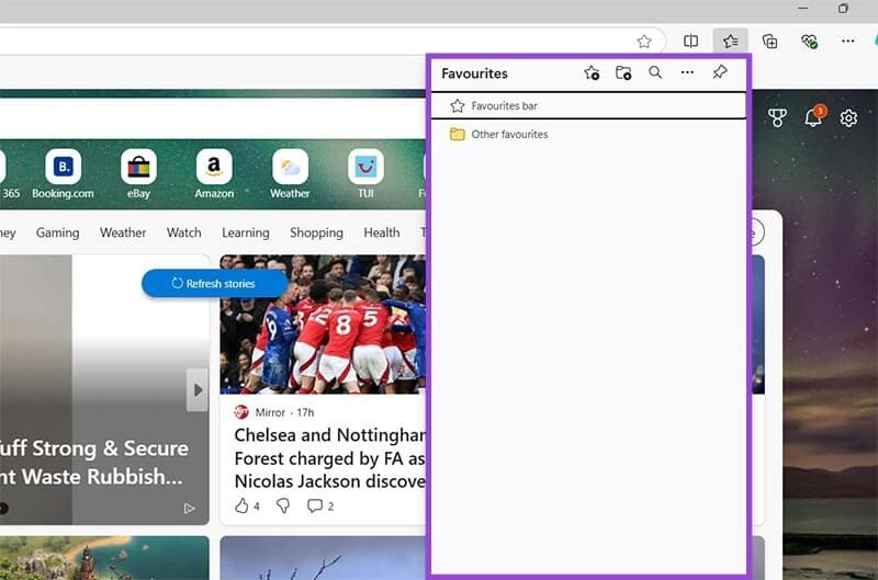 How to Create Favorites Folders in Microsoft Edge on Desktop 2