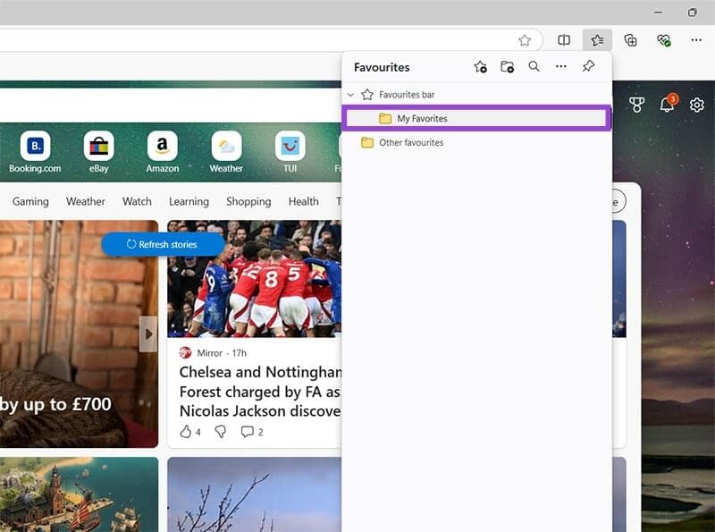 How to Create Favorites Folders in Microsoft Edge on Desktop 4