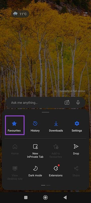 How to Create Favorites Folders in Microsoft Edge on Mobile 3