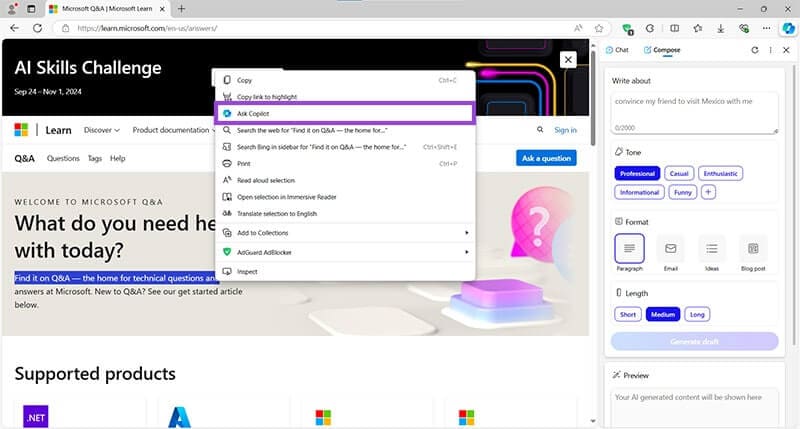 How to Use Copilot in Edge Browser 1