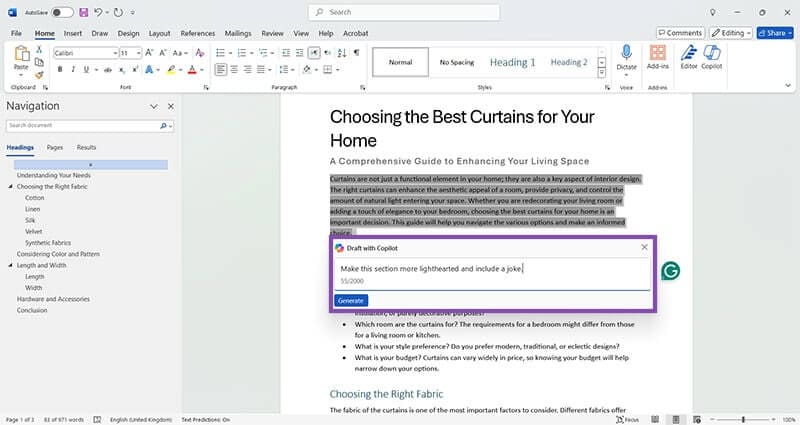 How to Use Copilot in Word for Editing and Rewriting 3