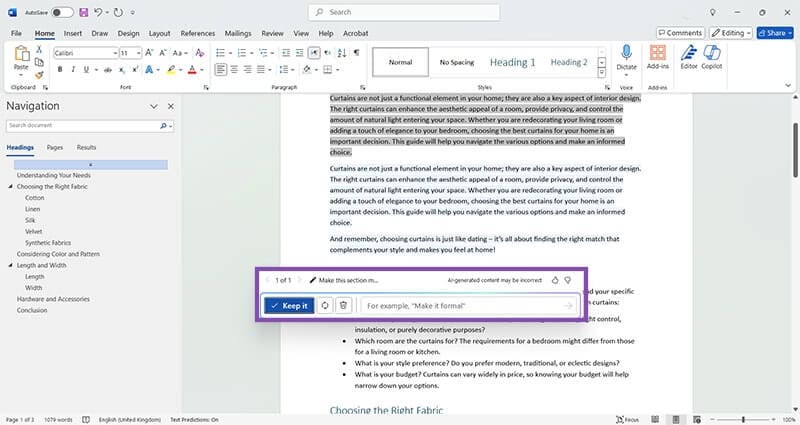 How to Use Copilot in Word for Editing and Rewriting 4