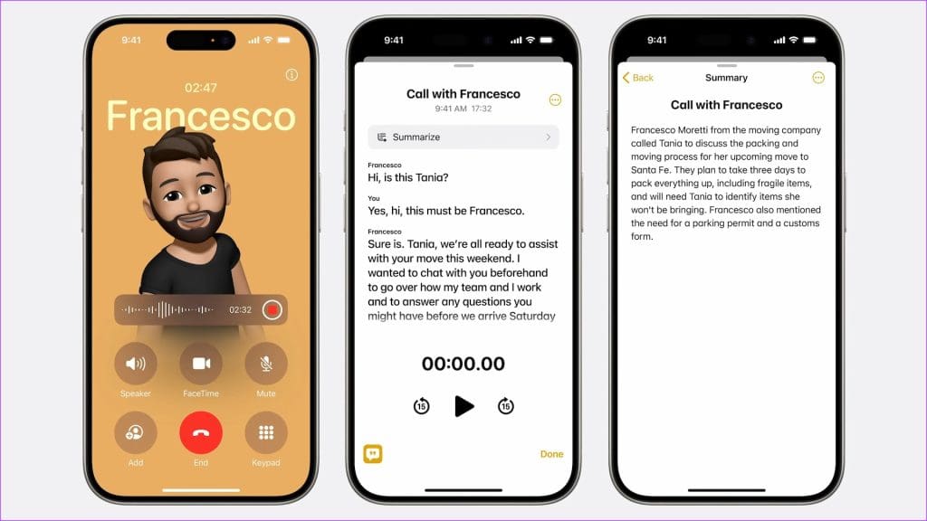 call recording on iOS 18