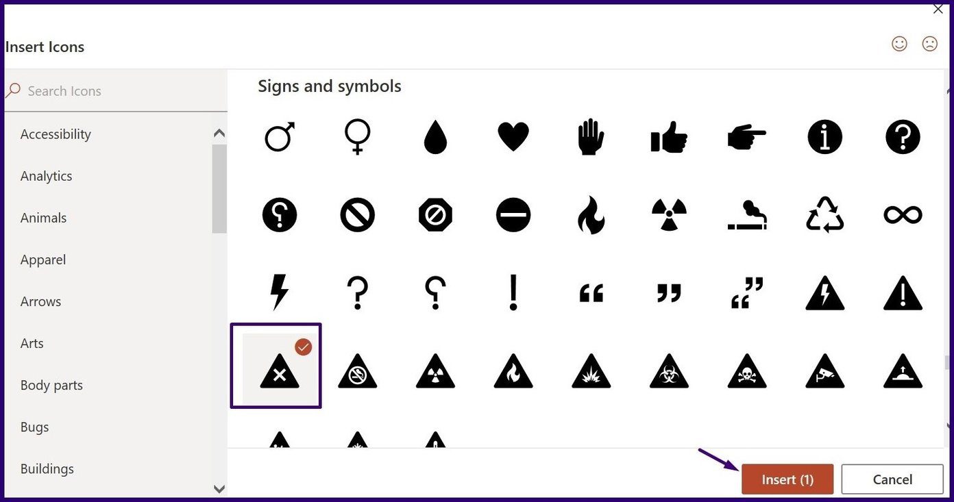 Microsoft powerpoint icons step 4