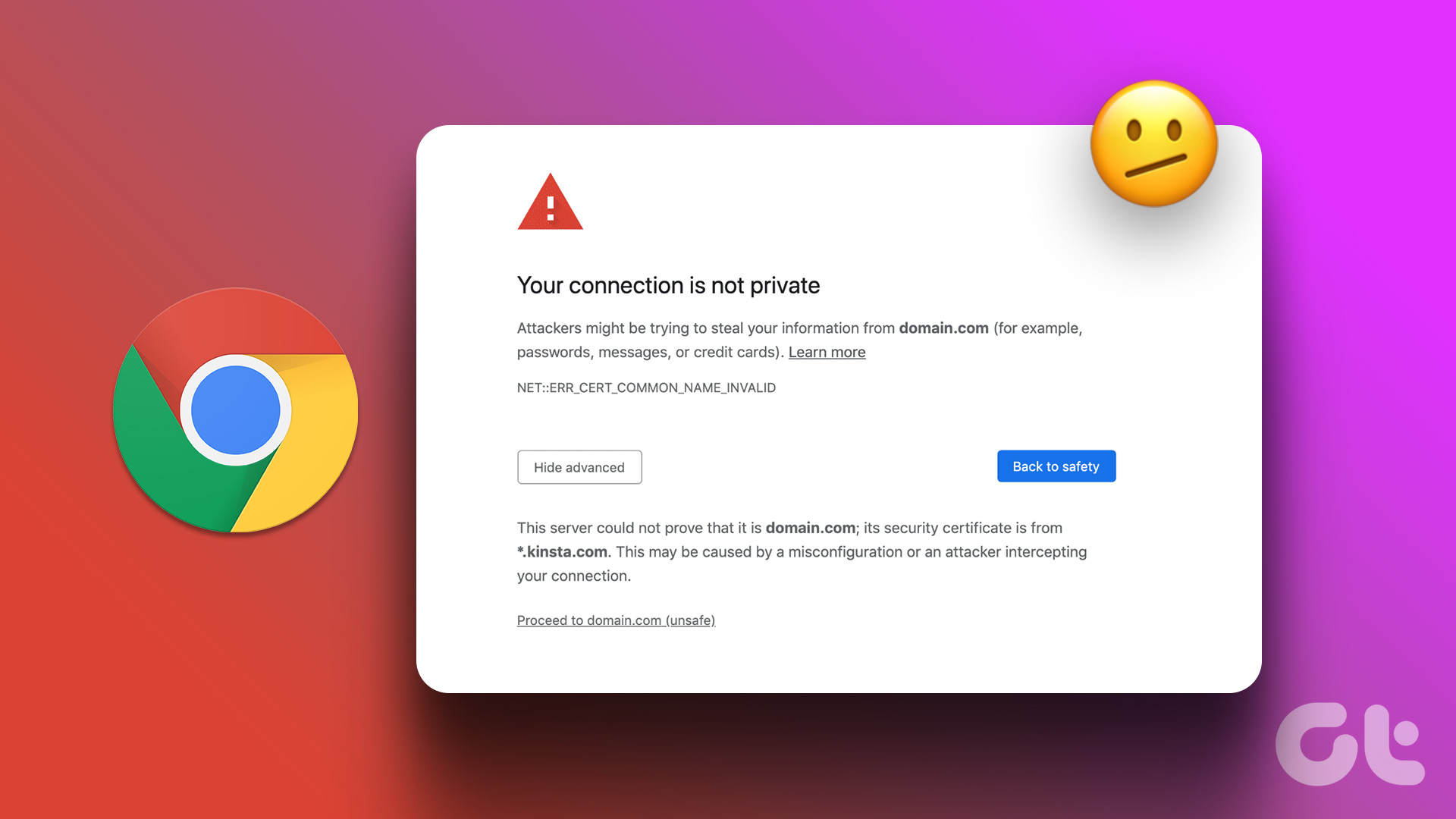 Fix Your Connection Is Not Private Error in Chrome