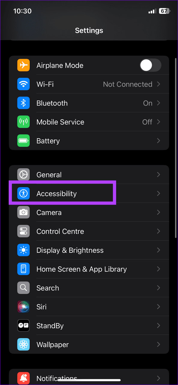 1 select accessibility