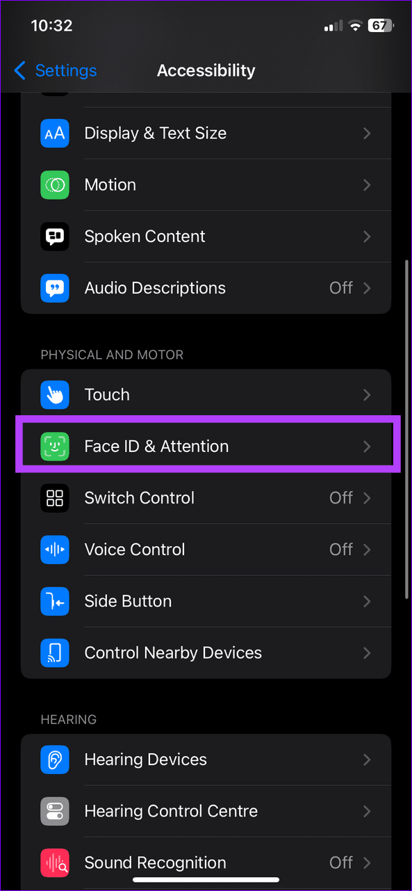 14 select face id and attention