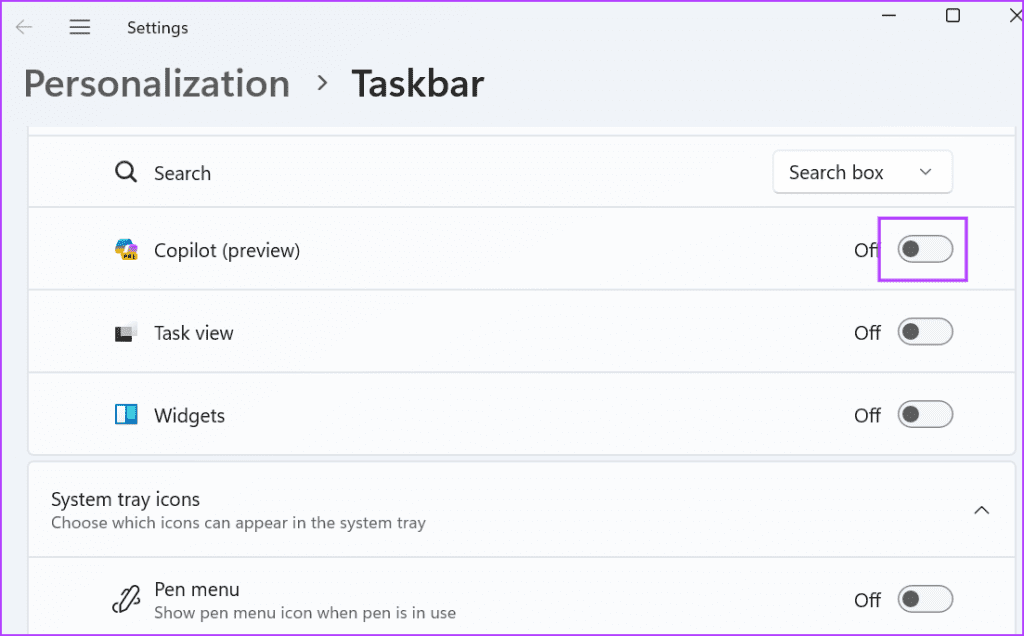 2 Pin Copilot to the Taskbar