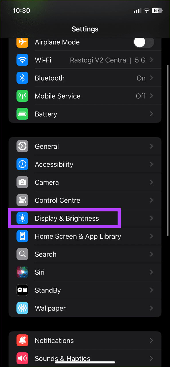 4 select display and brightness