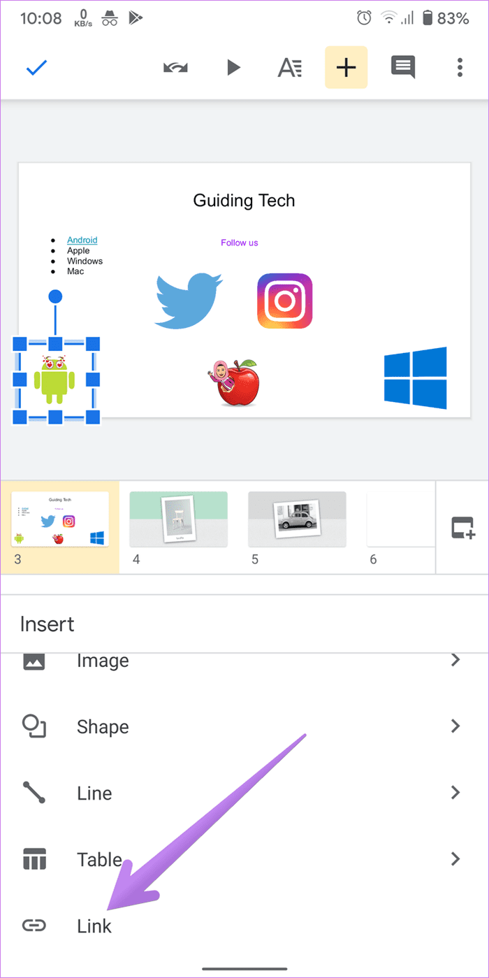 link google slides app