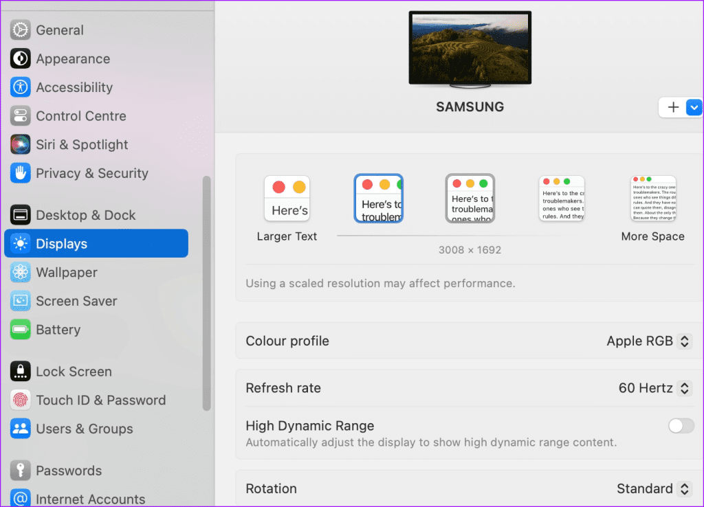 Adjust Resolution for Second Display on Mac 6