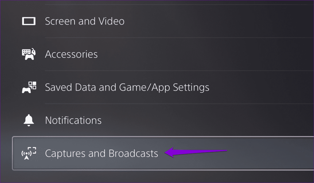 Captures and Broadcasts on PS5