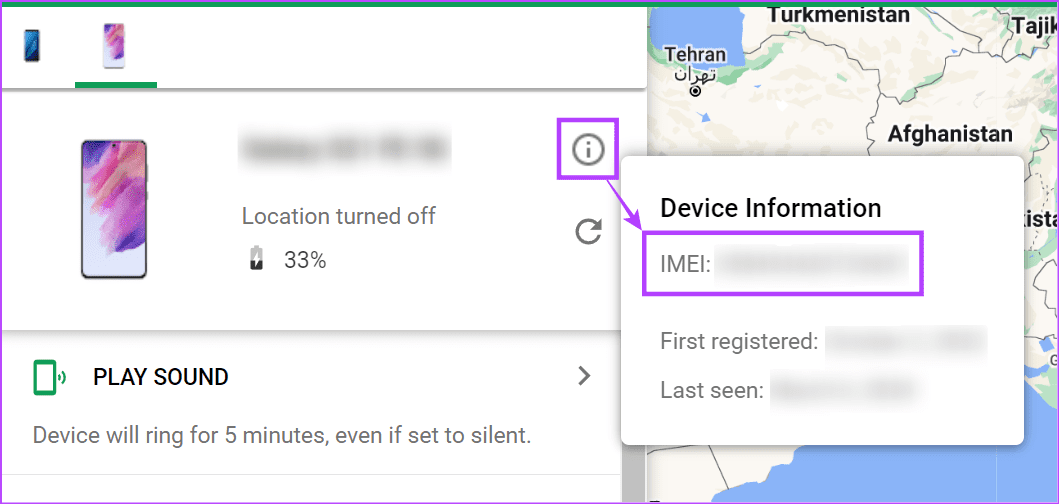 Check device details