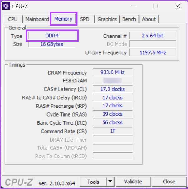 check RAM details