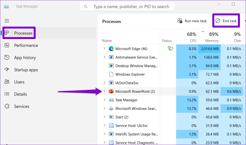 Close PowerPoint on Windows