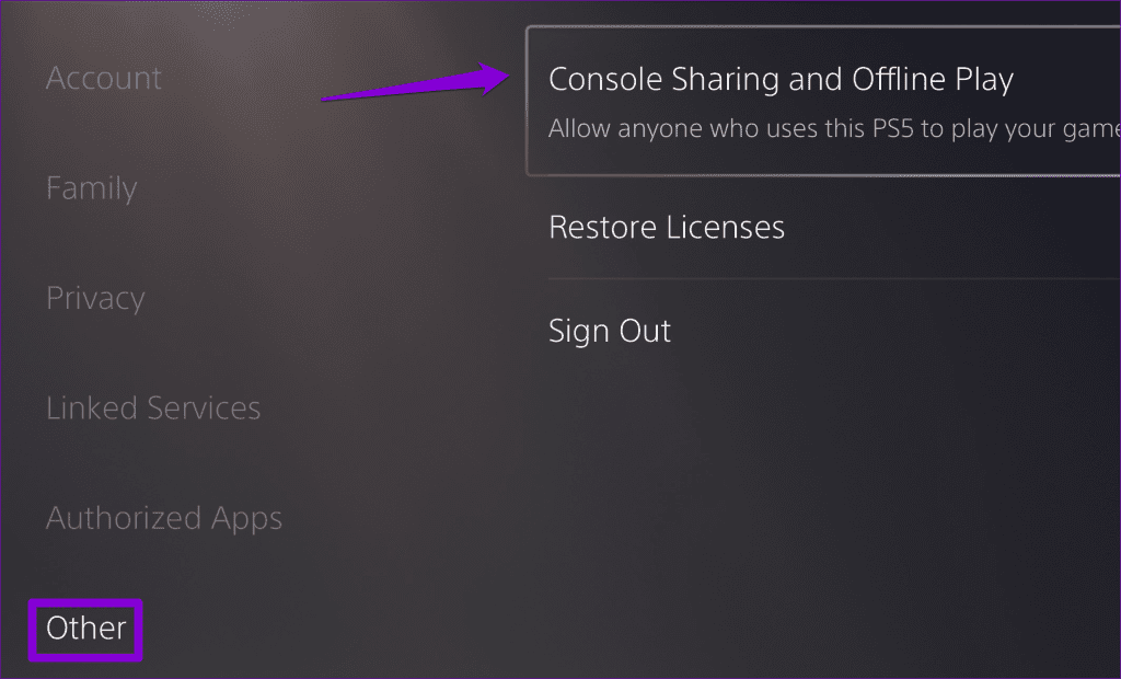 Console Sharing and Offline Play on PS5