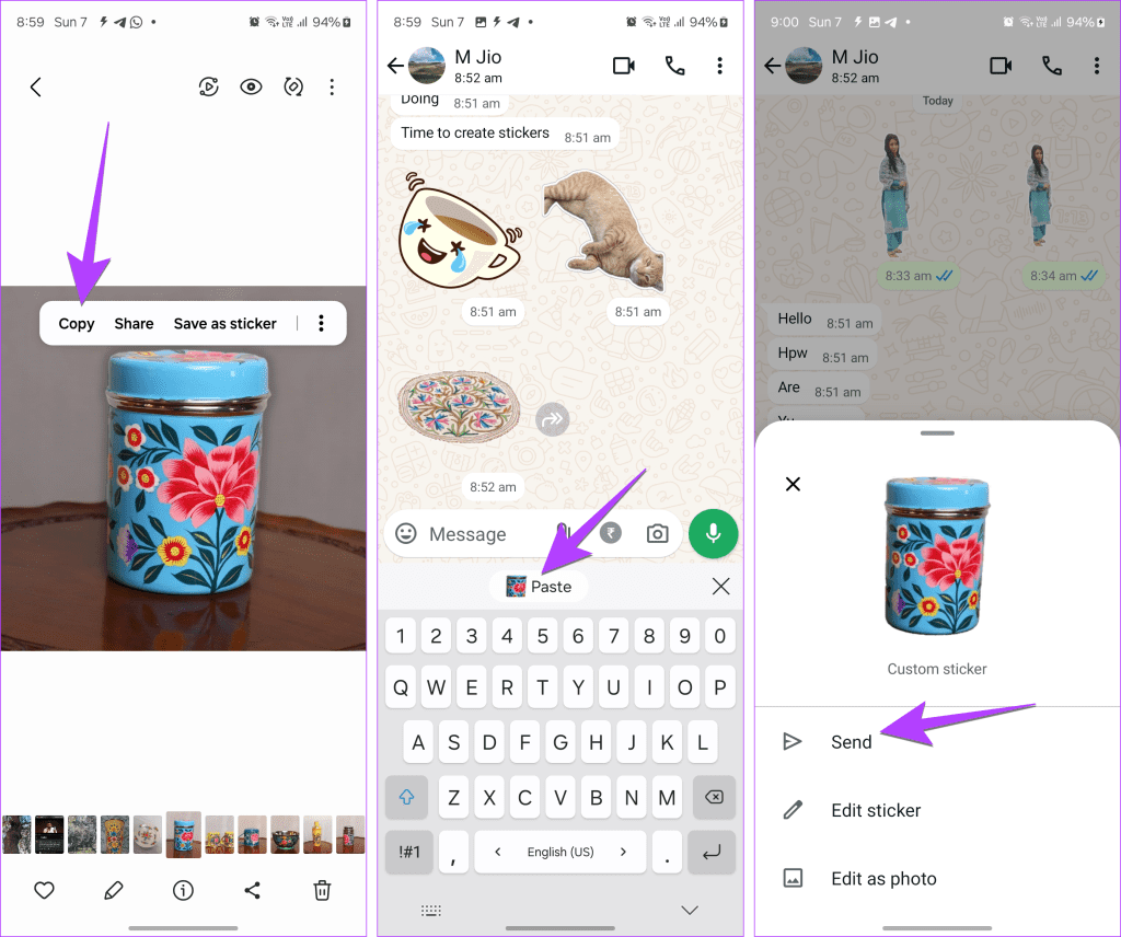 Create stickers in samsung for whatsapp