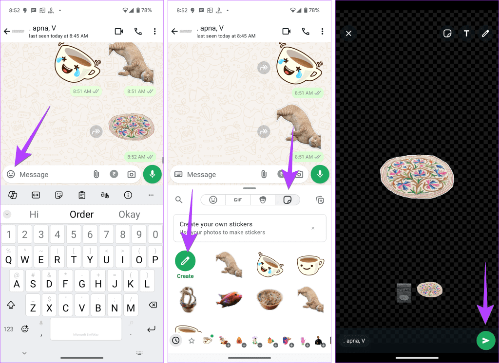 Create stickers in whatsapp