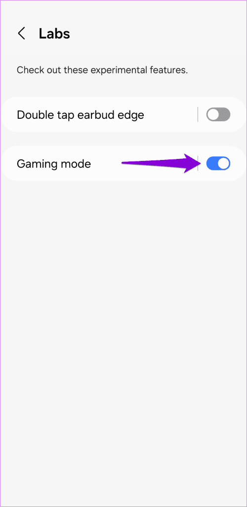 Enable Gaming Mode for Galaxy Buds 3