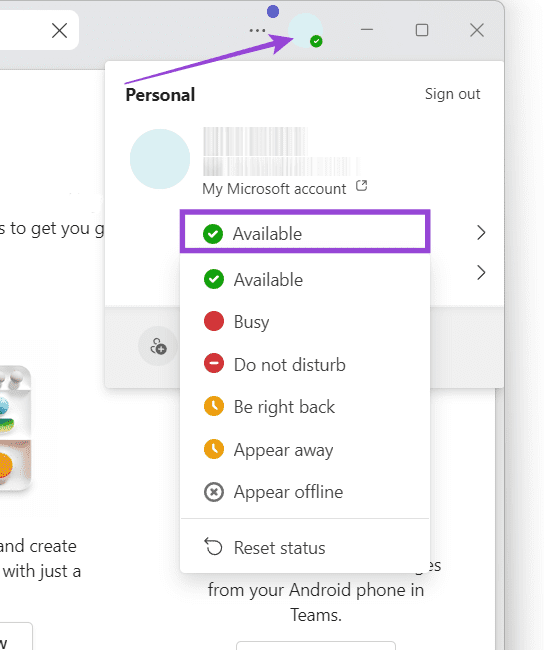 Microsoft Teams status codes 1