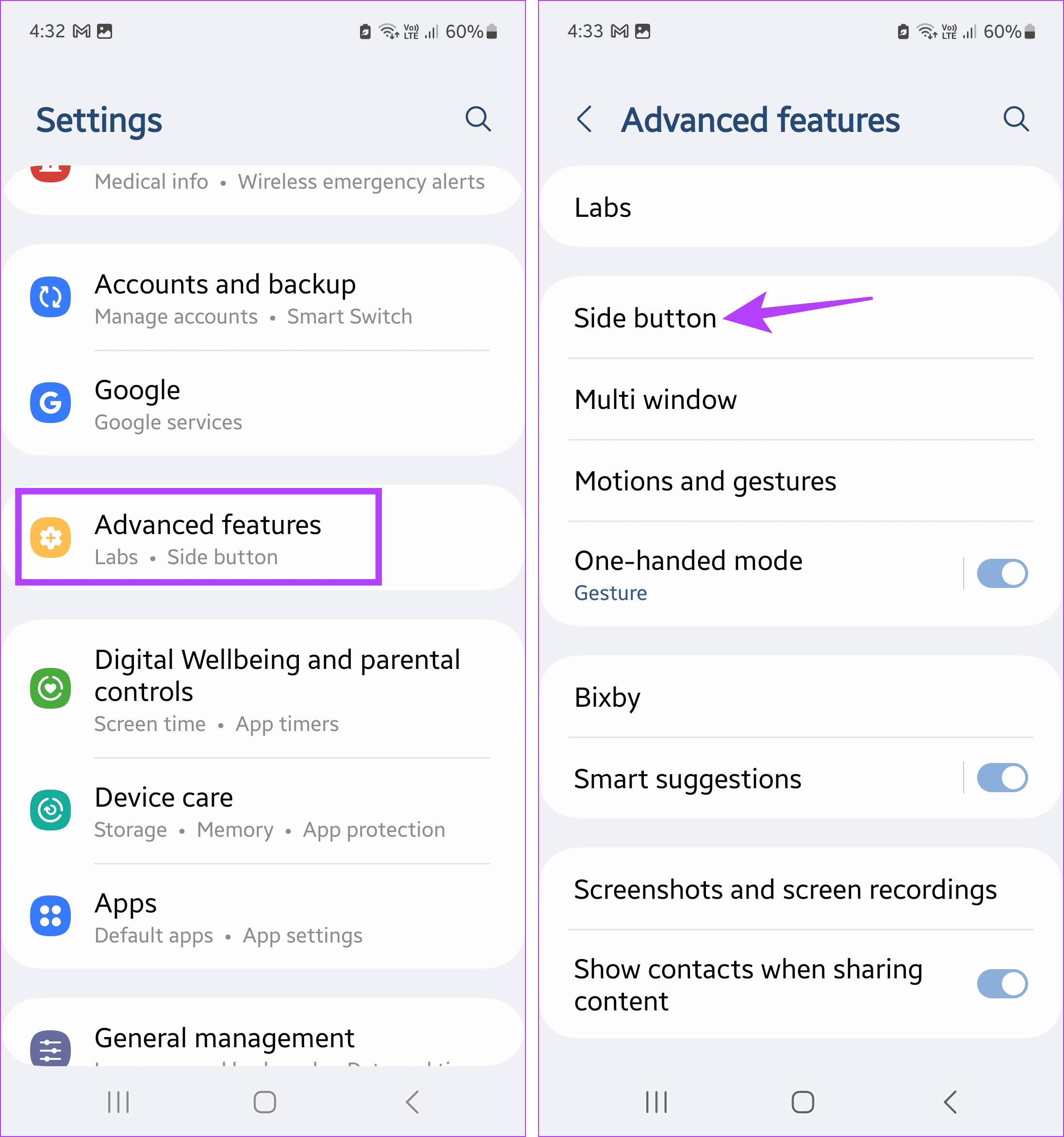 Open Advanced features