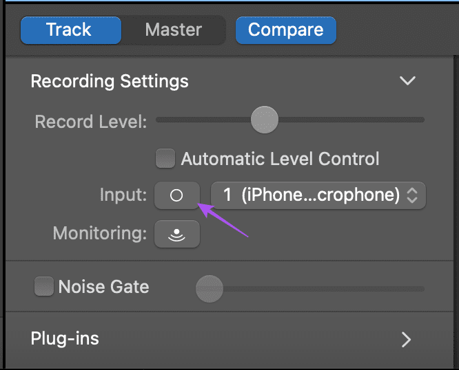 switch between mono and stereo garageband mac